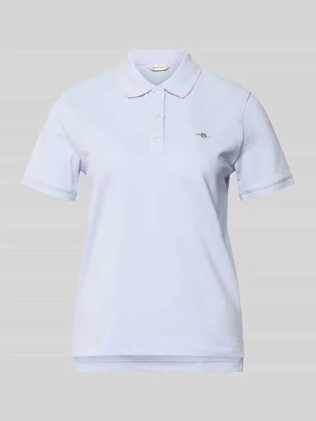 Koszulka polo z wyhaftowanym logo i kołnierzykiem polo Gant