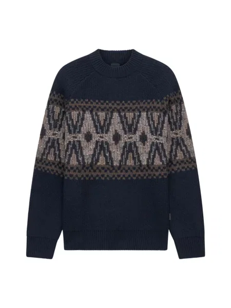 Sweter Bugatti wełniany niebieski