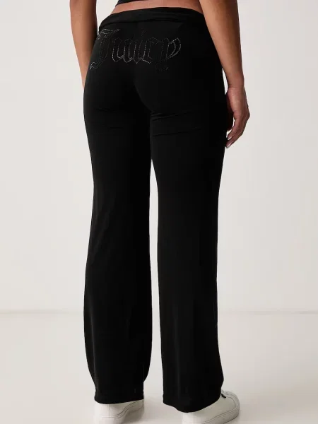 Öves nadrág Juicy Couture fekete