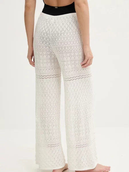 Plážové kalhoty Hollister Co. béžová