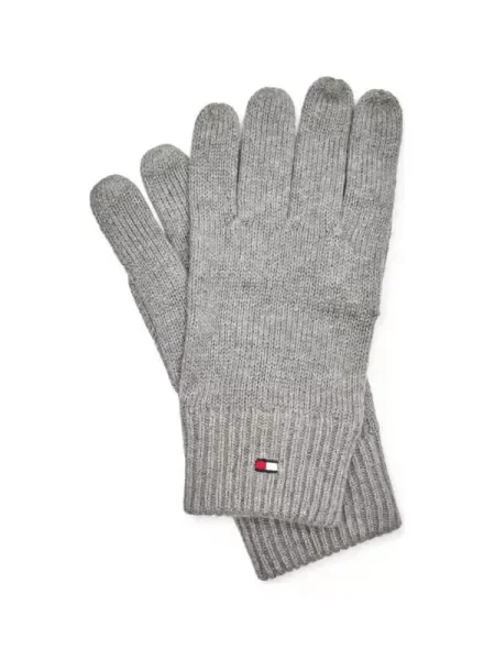 Tommy Hilfiger Mănuși ESSENTIALS cu adaos de cașmir gri