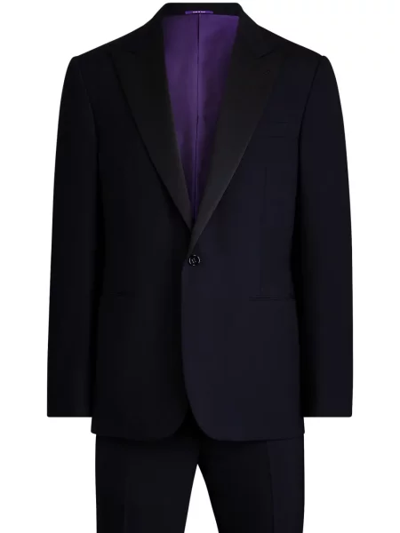 Costum Ralph Lauren Purple Label de lână de costum albastru