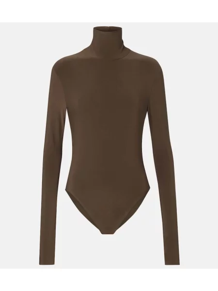 Golf top Norma Kamali brązowy