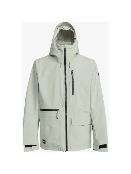 Kurtka z kapturem Quiksilver Quest Stretch jasnoszara XL szara