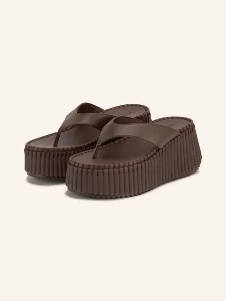 Chloé Žabky Na Nama sharp brown hnědé