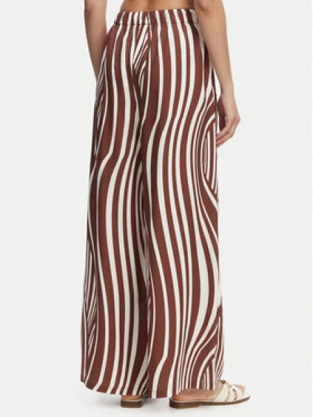 Seafolly wide leg hlače za žene Drawcord Wide smeđa