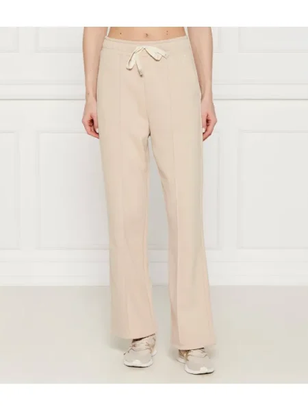 Weekend MaxMara Pantaloni de trening Folk | flare fit bej