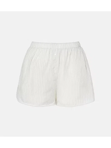 Pantaloni scurți The Frankie Shop transparente alb