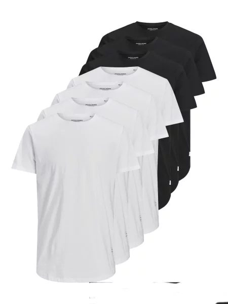 JACK & JONES Tricou JJENoa negru alb