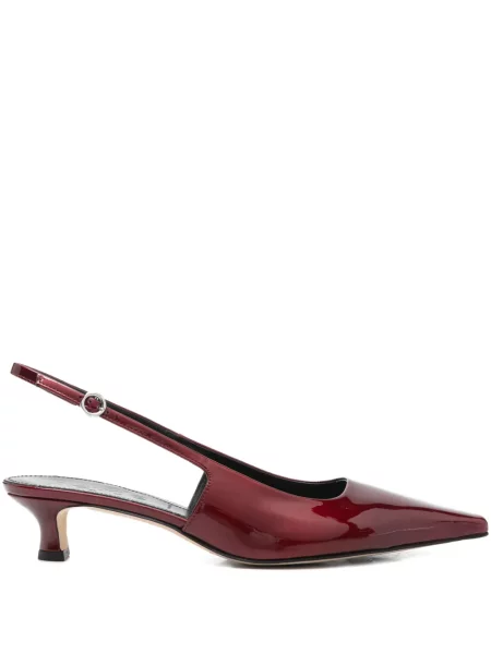 Pantofi cu toc Aeyde slingback roșu