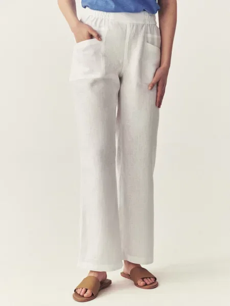 TATUUM Pantaloni Sudone' alb