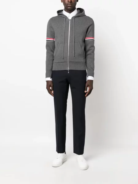 Hanorac cu glugă Thom Browne gri