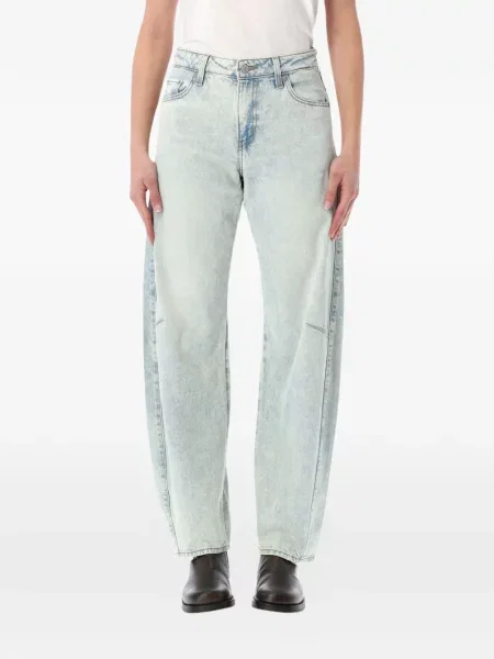 Kožené džínové šortky Levi's s oděrkami modré