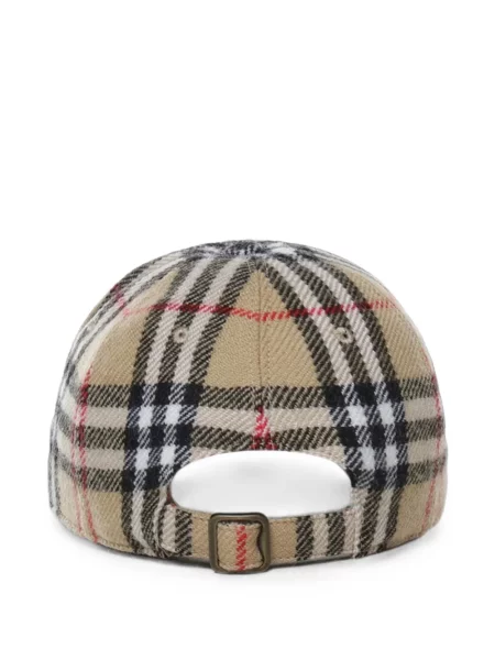 Șapcă Burberry de lână în carouri