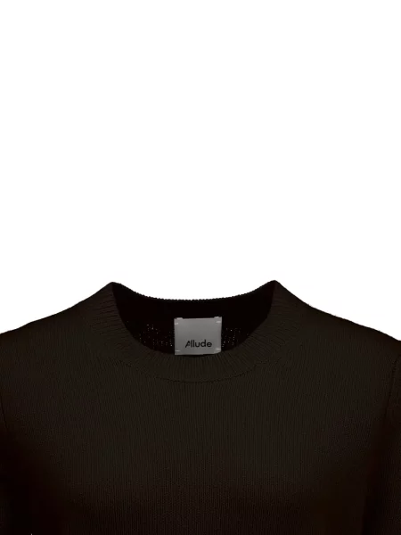 Pulover Allude cu decolteu rotund negru