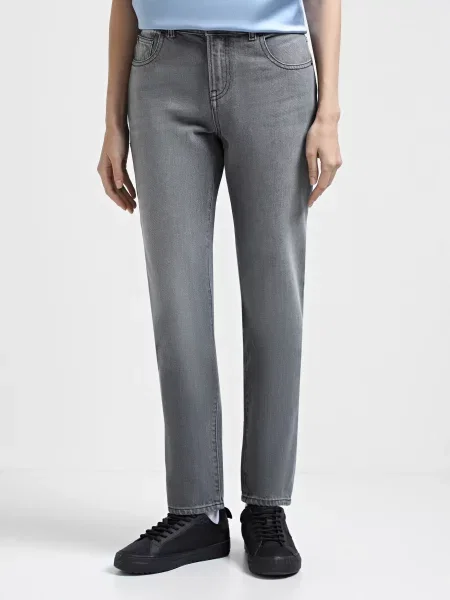 Бойфренди Emporio Armani сірий
