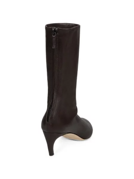 Botine Victoria Beckham din piele maro