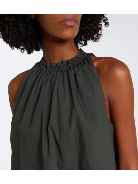 Top Proenza Schouler din poplin alb
