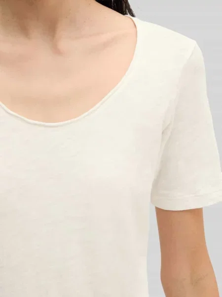 T-shirt o kroju regular fit z czystej bawełny Marc O'polo biała