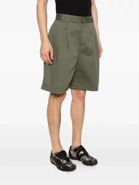 Pantaloni scurți Carhartt Wip plisate verde