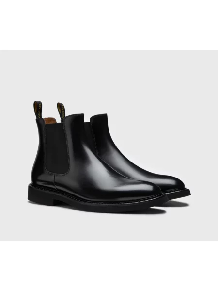 Buty do kostki Doucal's skórzane czarne