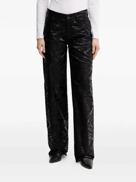 Jeansy Armani Exchange w zebrę czarne