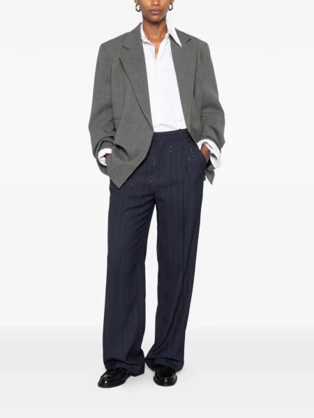 Pantaloni Sandro cu paiete albastru