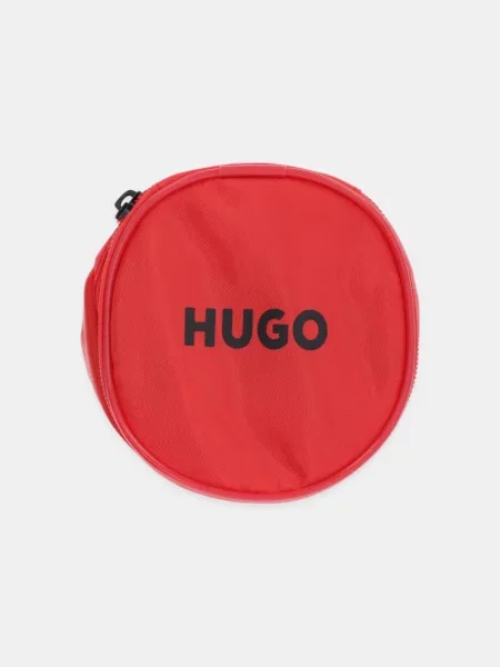 Кожаный ремень Hugo с ремешками черный