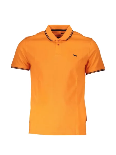 Tricou polo Harmont & Blaine cu broderie portocaliu
