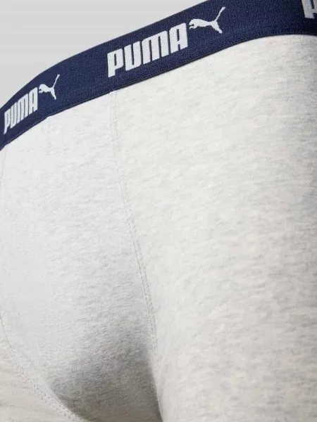 Obcisłe bokserki w zestawie 4 szt. z elastycznym paskiem z logo Puma granatowe