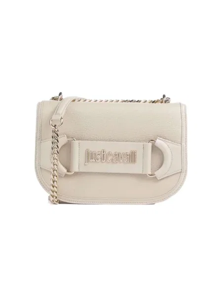 Geanta crossbody Roberto Cavalli alb