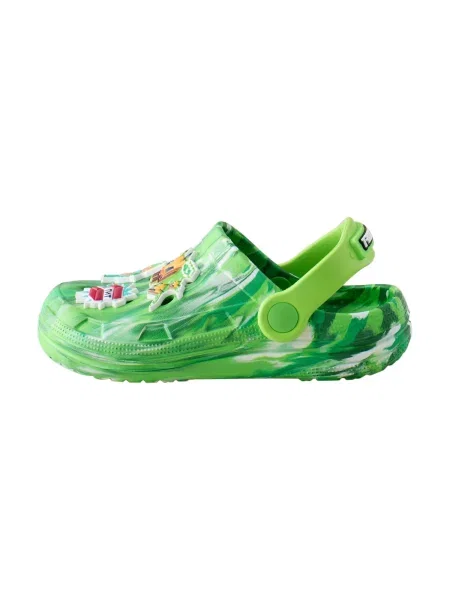 Next Pantofi deschiși Minecraft verde / verde deschis / roz alb
