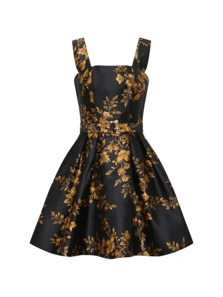 Rochie mini Rebecca Vallance cu model floral negru