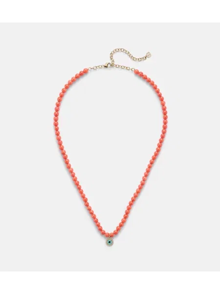 Ogrlica Sydney Evan kroglice oranžna