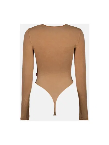 Koszulka Diesel z dżerseju beżowa