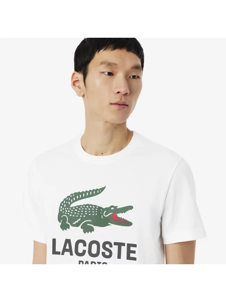 Lacoste T-Shirt Z Nadrukiem biały