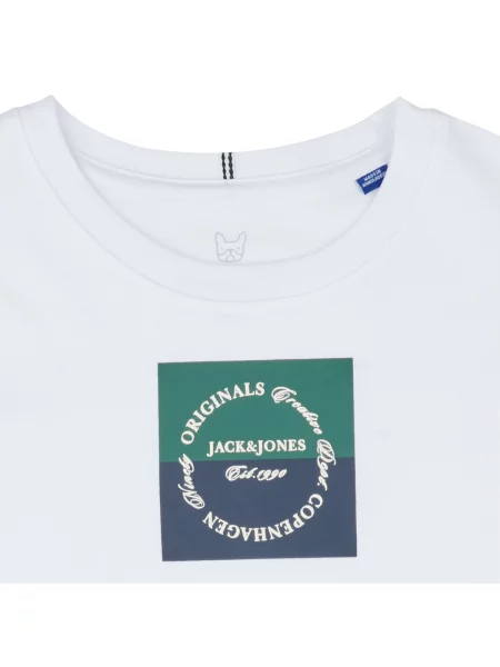 Tricou copii Jack & Jones alb
