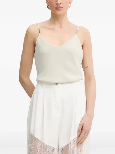 Top Guess cu bretele cu autograf