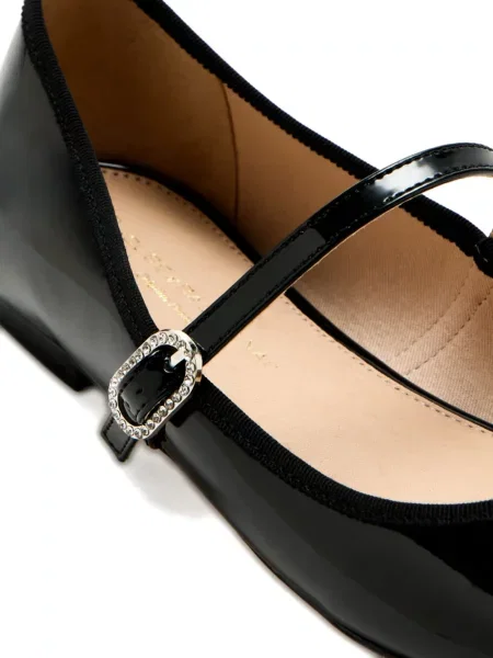 Кожени балеринки House Of Ballerinas с катарама черно