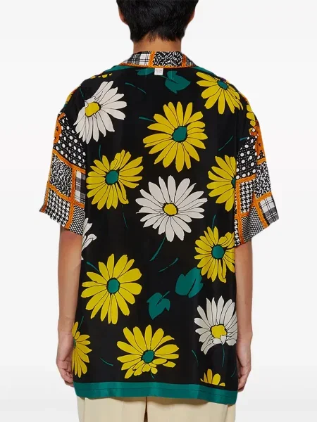 Svilena kratak košulja J. Logan Home crna