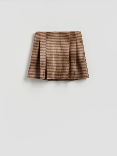 Reserved Spódnica mini w kratę wielobarwny