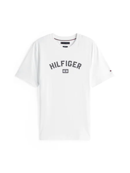 TOMMY HILFIGER Tricou albastru marin alb