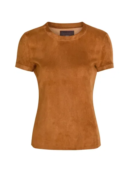 Tricou Stouls cu decolteu rotund maro