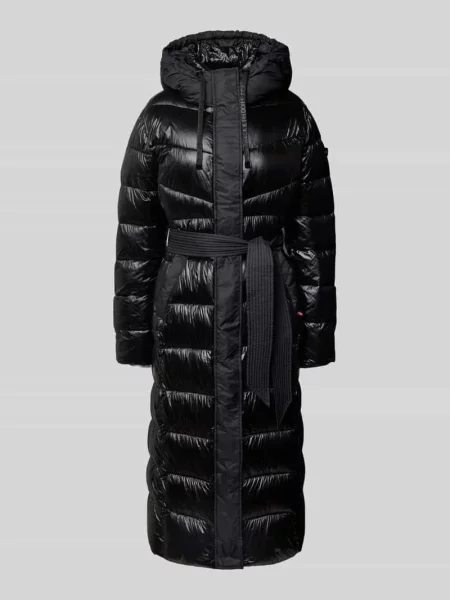 Płaszcz pikowany z wiązanym model ‘BEREL’ Frieda & Freddies czarny