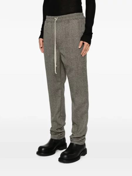 Pantaloni Rick Owens cu cordon gri