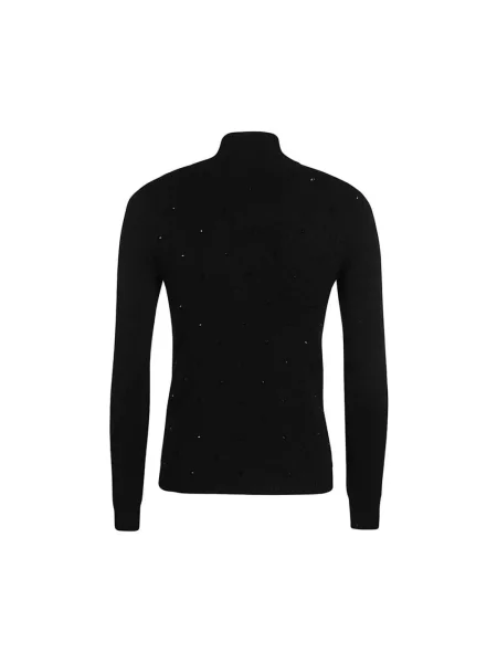 Sweter z golfem Ermanno Scervino wełniany do golfa czarny