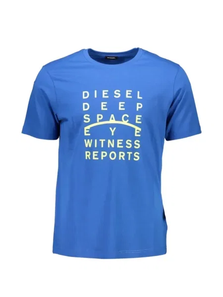 Tricou Diesel cu imagine albastru