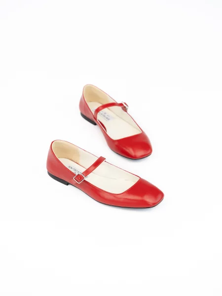 Балетки Emmelie Delage красные