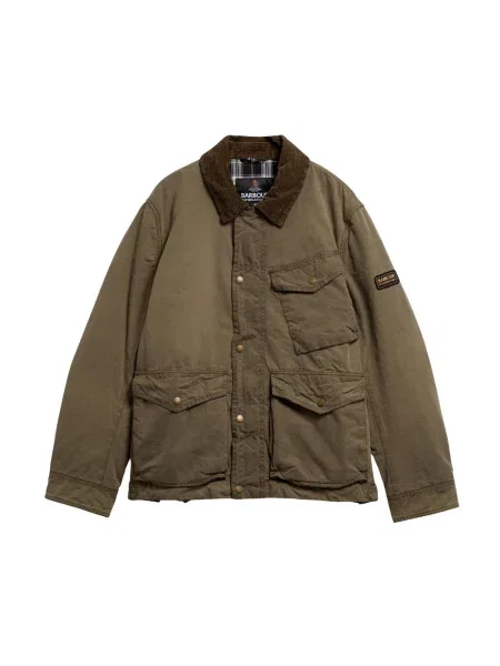 Barbour International Zimní bunda WINTER DRIFTER tmavě zelená