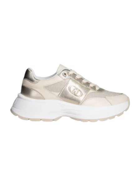 Sneakersy Liu Jo skórzane żółte